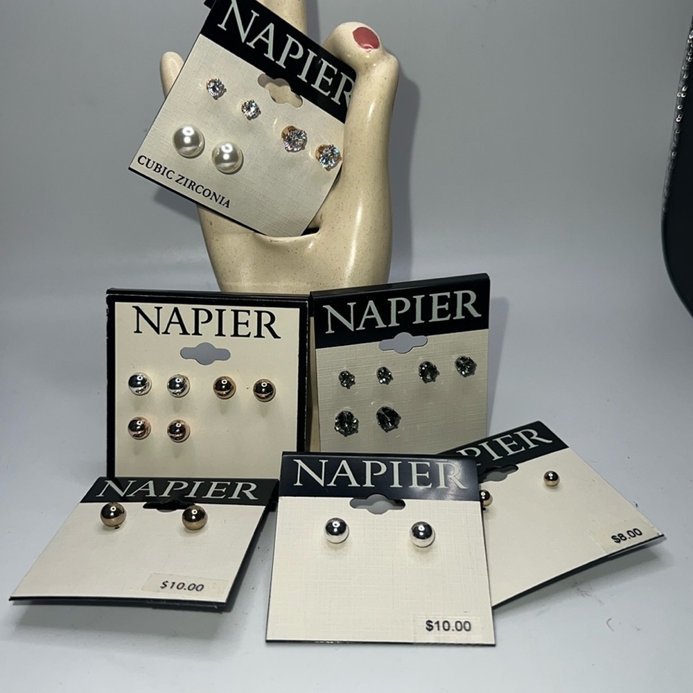 NWT Napier 6 cards of 24 earrings!